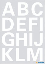 Huismerk Herma 4169 Etiket met letters 25mm A-Z Wit - 1 pakje met 2 velletjes