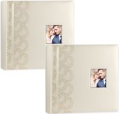 2x Livre photo de Luxe /album photo Anais mariage/mariage avec 50 pages or - 32 x 32 x 5 cm