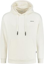 Purewhite -  Heren Relaxed Fit    Hoodie  - Wit - Maat S