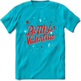 Be My Valentine - Valentijn T-Shirt | Grappig Valentijnsdag Cadeautje voor Hem en Haar | Dames - Heren - Unisex | Kleding Cadeau | - Blauw - M