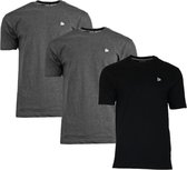 Donnay T-Shirt (599008) - 3 Pack - Sportshirt - Heren - Maat XXL - Charcoal/Zwart/Charcoal