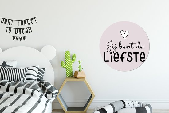 Cercle mural - Cercle mural - Amour - Relation - Coeur - Aluminium - Dibond - ⌀ 60 cm - Intérieur et extérieur