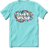 Love Wins | Pride T-Shirt | Grappig LHBTIQ+ / LGBTQ / Gay / Homo / Lesbi Cadeau Shirt | Dames - Heren - Unisex | Tshirt Kleding Kado | - Licht Blauw - L