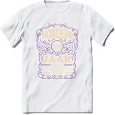 100 Jaar Legendarisch Gerijpt T-Shirt | Paars - Ivoor | Grappig Verjaardag en Feest Cadeau Shirt | Dames - Heren - Unisex | Tshirt Kleding Kado | - Wit - XXL