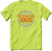 1965 Limited Edition Ring T-Shirt | Zilver - Goud | Grappig Verjaardag en Feest Cadeau Shirt | Dames - Heren - Unisex | Tshirt Kleding Kado | - Groen - M