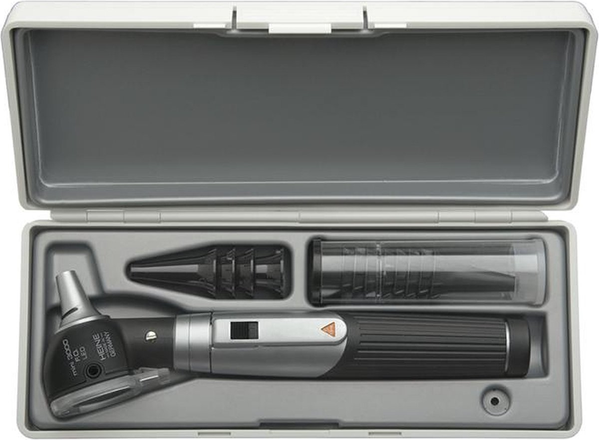 Heine Mini3000 2.5V LED Fiber Optic Otoscoop Set Incl. Batterijen