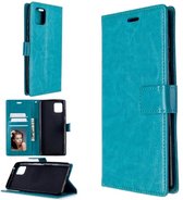 LuxeBass Hoesje geschikt voor OnePlus 8T - Bookcase Turquoise - portemonnee hoesje - telefoonhoes - gsm hoes - telefoonhoesjes