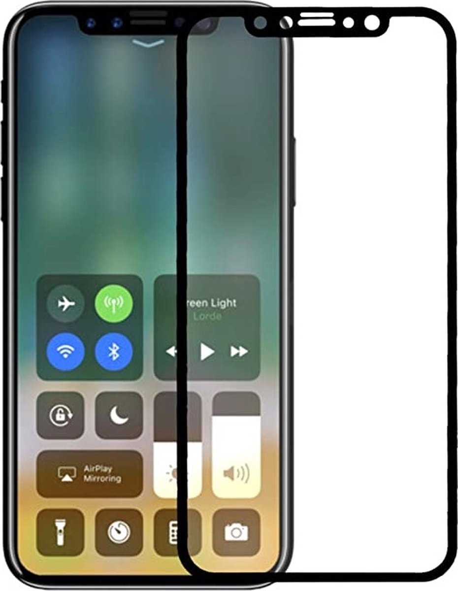 LuxeBass Full screenprotector geschikt voor iPhone X - glas scherm - bescherming
