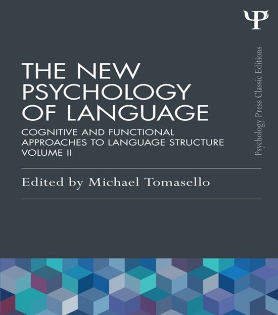 The New Psychology of Language - cover