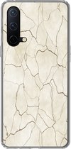 Geschikt voor OnePlus Nord CE 5G hoesje - Marmer print - Chic - Patronen - Siliconen Telefoonhoesje