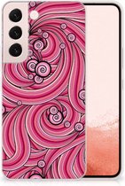 Back Case TPU Siliconen Hoesje Samsung Galaxy S22 Smartphone hoesje Swirl Pink