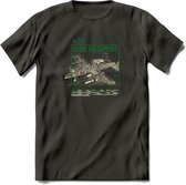 A-10 Warthog Vliegtuig T-Shirt | Unisex leger Kleding | Dames - Heren Straaljager shirt | Army F16 | Grappig bouwpakket Cadeau | - Donker Grijs - 3XL