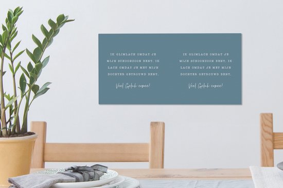 Tableau sur toile Relation - Fils - Citations - 40x20 cm - Décoration murale