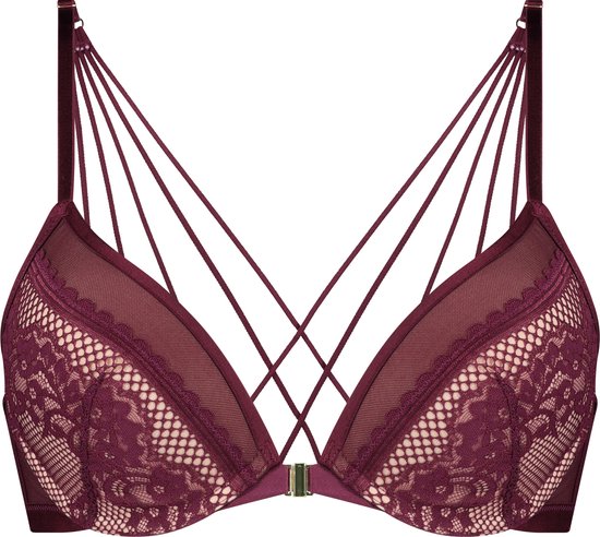 Hunkemöller Dames Lingerie Voorgevormde push up beugel bh Malika Rood maat B bol com