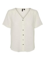 VERO MODA  Falalu SS Shirt WVN Birch BEIGE XL