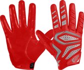 Cutters | American Football | S651 Receiver Handschoenen | Volwassenen | Rood | Large