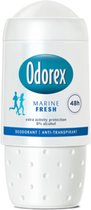 Odorex Deodorant Roller Marine Fresh - 6 x 50 ml - Voordeelverpakking