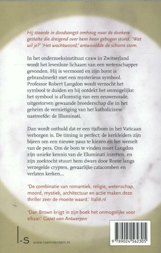 Boekomslag van Het Bernini Mysterie met tekst en barcode.