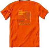 SU-33 Vliegtuig T-Shirt | Unisex leger Kleding | Dames - Heren Straaljager shirt | Army F16 | Grappig bouwpakket Cadeau | - Oranje - L