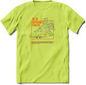 SU-33 Vliegtuig T-Shirt | Unisex leger Kleding | Dames - Heren Straaljager shirt | Army F16 | Grappig bouwpakket Cadeau | - Groen - L