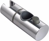 Glijstuk douche - Douchekophouder universeel - Douchebeugel - Douchestang - Doucherailhouder -19-25mm - Mat Zwart