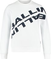 Ballin Amsterdam -  Jongens Slim Fit    Sweater  - Wit - Maat 164