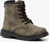 Blue Box jongens veterboots met camouflage print - Groen - Maat 25