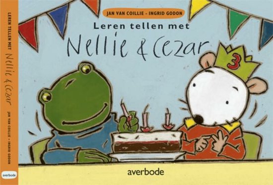 Cover van het boek 'Nellie en Cezar leren tellen' van J. van Coillie en J. van Coillie