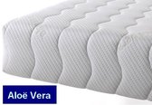 Aloe Vera - Split Topmatras Polyetherschuim SG30 6 CM - Gemiddeld ligcomfort - 180x210/6