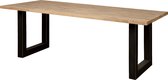 Eettafel | trego | acacia hout | bruin | 200 x 100 x 77(h) cm