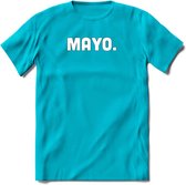 Mayo - Snack T-Shirt | Grappig Verjaardag Kleding Cadeau | Eten En Snoep Shirt | Dames - Heren - Unisex Tshirt | - Blauw - XL