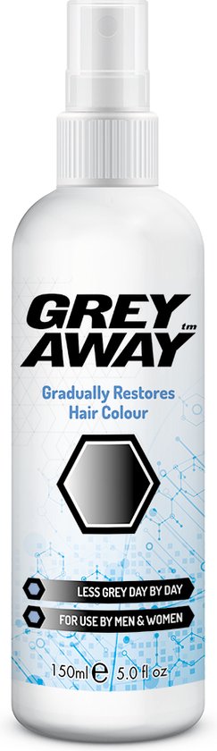 Handel dichtheid spanning Grey Away Anti Grijs Haar Lotion spray Weg met grijze haren - Grijs haar  tegengaan | bol.com