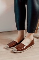 Florin brown kroko - size 39