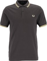 Fred Perry M3600 polo twin tipped shirt - heren polo - Anchor Grey / Corn / Corn -  Maat: M