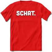 Schat - Valentijn T-Shirt | Grappig Valentijnsdag Cadeautje voor Hem en Haar | Dames - Heren - Unisex | Kleding Cadeau | - Rood - XXL