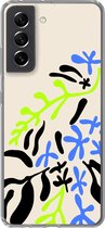 Coque Samsung Galaxy S21 FE - Feuille - Abstrait - Motif - Coque de téléphone en Siliconen
