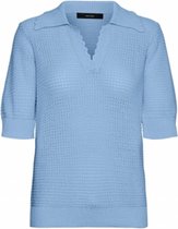 VERO MODA  vmskyla ss collar blouse BLAUW L