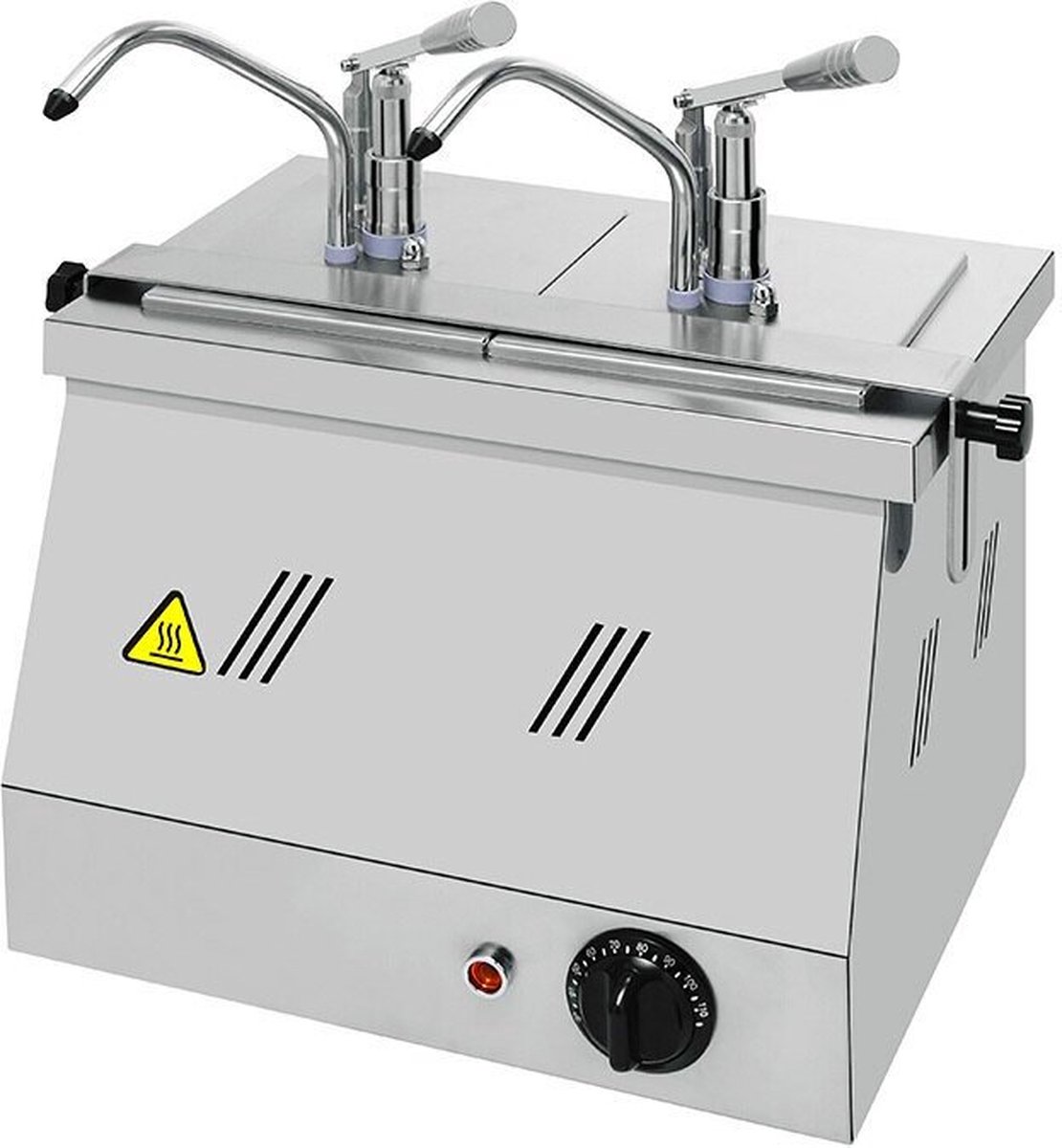 Dispenser Voor Warme Sauzen Met Dubbele Hevelbediening - GN1/6 - Gastro-Inox 503.191 - Horeca & Professioneel