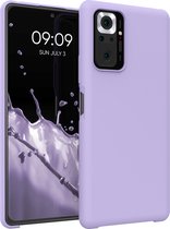 kwmobile telefoonhoesje voor Xiaomi Redmi Note 10 Pro - Hoesje met siliconen coating - Smartphone case in lavendel