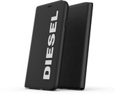 Diesel Booklet Case Core kunstleer logo hoesje voor iPhone X en iPhone XS - zwart