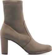 Stefano Lauran Enkellaarsjes Dames / Laarzen / Damesschoenen - Suède        - S1068 - Taupe - Maat  36