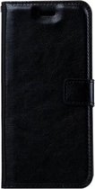 Kunstleer Bookcase Hoesje Met Pasjeshouder iPhone 8 Zwart - Telefoonhoesje - Smartphonehoesje - Zonder Screen Protector