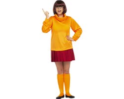 FUNIDELIA Velma Kostuum - Scooby Doo - Maat: L - Oranje