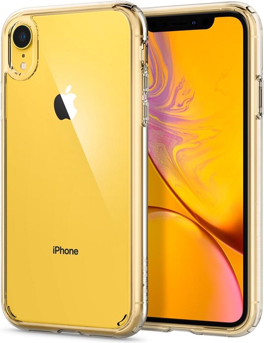 Sturen Aan boord Herinnering Spigen Ultra Hybrid case iPhone XR doorzichtig hoesje - Transparant |  bol.com