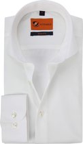 Suitable - Overhemd Strijkvrij Ecru - Maat 41 - Slim-fit