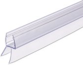 Navaris PVC vervangende douchescherm deurafdichting - Afdichtstrip voor 8 mm glazen douchedeur met 45 graden, 16 mm lange afdichting - 80 cm lang