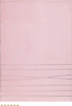 Navaris prikbord fotowand met lint - Fotohouder 70 x 50 cm - Fluwelen fotoprikbord - Voor foto's en ansichtkaarten - Inclusief punaises - Roze