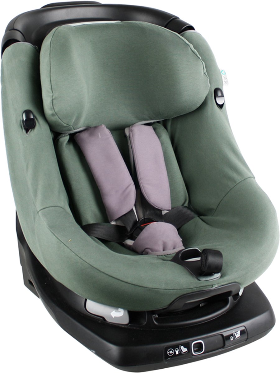 Autostoelhoes Geschikt voor Maxi Cosi AxissFix - Maxi Cosi Hoes Groep 0-1 - Zacht Katoen - Perfecte Pasvorm - Groen