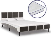 Decoways - Bed met traagschuim matras kunstleer 140x200 cm