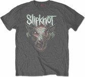 Slipknot Kinder Tshirt -Kids tm 4 jaar- Infected Goat Grijs